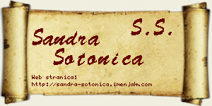 Sandra Sotonica vizit kartica